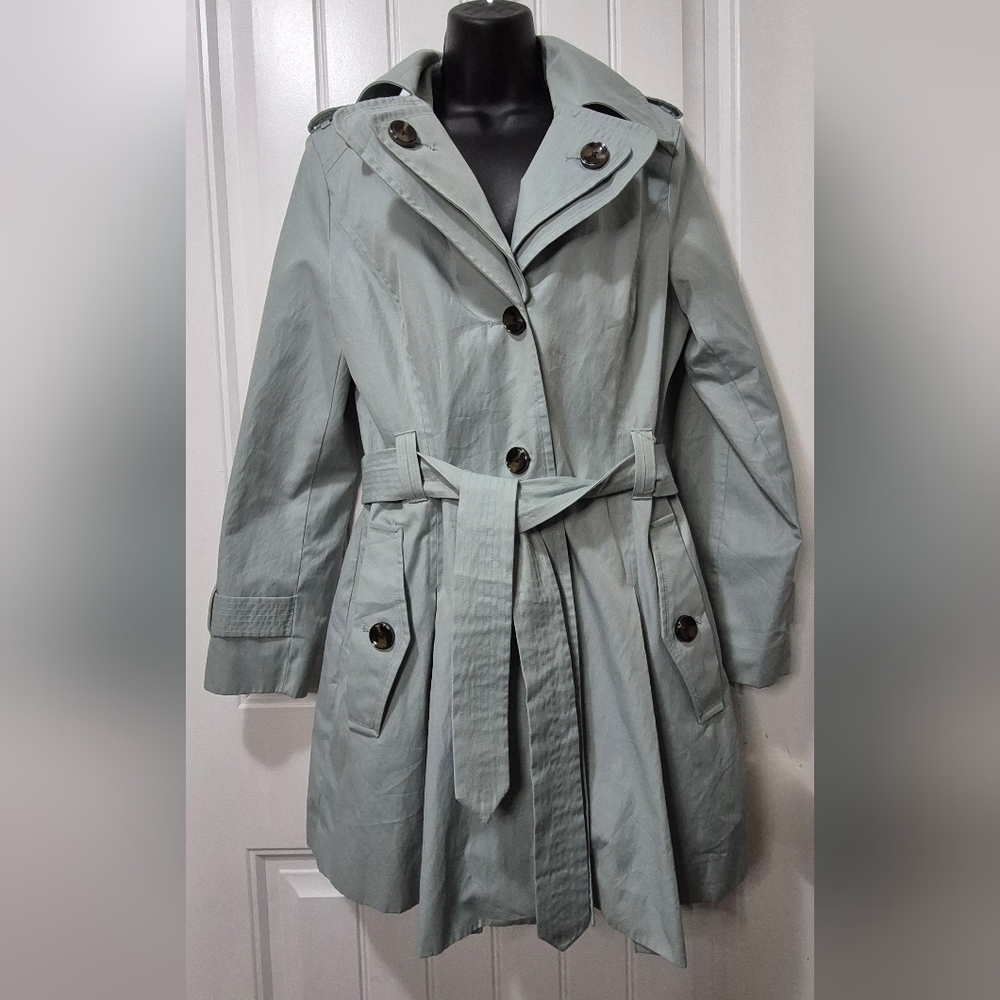 Womens London Fog Trench Coat Size Medium - Picture 2 of 10